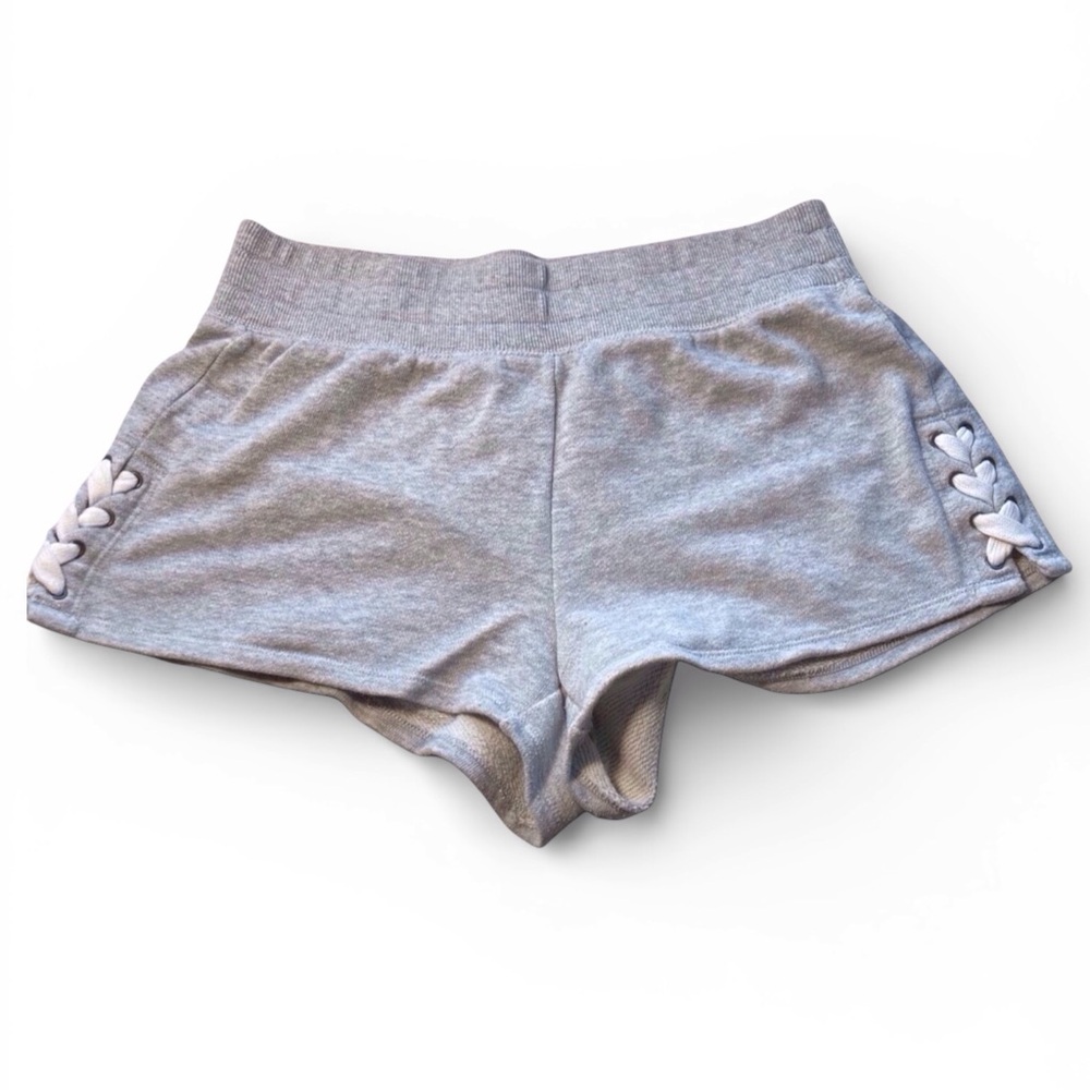 Aerie Lace-Up Sweat Shorts – Light Gray, Size M  excellent condition - Picture 10 of 10